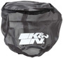 K&N 22-8045DK Black Drycharger Round Straight Air Filter Wrap - 6in Dia, 6in H, Silicone Polyester, 1-Year Warranty