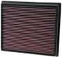 K&N High-Flow Air Filter 33-5017 for 2014-2023 Toyota Sequoia Tacoma Tundra - Panel Replacement Filter