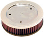 K&N HD-0600 Round Replacement Air Filter for Harley-Davidson - Red Cotton Gauze, Zinc Top, Lifetime Warranty