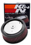 K&N HD-0818 Round Tapered Replacement Air Filter for 2016-2017 Harley Softail Slim S - Red Cotton Gauze, Zinc Top