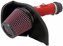 K&N 69-8005TWR Typhoon Cold Air Intake System for 2008-2014 Subaru Impreza WRX / STI - Wrinkle Red Tube, 17.52 HP Gain