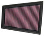 K&N High-Flow Air Filter 33-2376 for 2007-2012 Nissan Sentra - Panel Replacement Filter