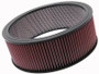 K&N E-3760 Round Replacement Air Filter - Red Cotton Gauze, Washable, Lifetime Warranty
