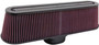K&N RP-5135 Universal Oval Straight Air Filter with Carbon Fiber Top and Base