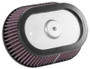 K&N E-3988 Custom Replacement Air Filter for Harley-Davidson RK Series - Red Cotton Gauze, Lifetime Warranty