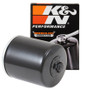 K&N KN-171B Black Spin-On Oil Filter with 17mm Nut - High Flow Media, 1 Year Warranty