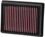 K&N KT-1113 Panel Replacement Air Filter for 2013-2026 KTM Adventure - Red Cotton Gauze, Lifetime Warranty