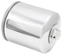 K&N KN-174C Chrome Spin-On Oil Filter with 17mm Nut - High Flow Media, 1 Year Warranty