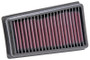K&N KT-6908 Panel Replacement Air Filter for 2008-2026 KTM 690 Enduro - Red Cotton Gauze, Lifetime Warranty