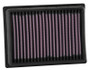 K&N KT-7918 Panel Replacement Air Filter for 2018-2026 KTM Duke - Red Cotton Gauze, Lifetime Warranty