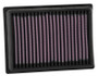 K&N KT-7918 Panel Replacement Air Filter for 2018-2026 KTM Duke - Red Cotton Gauze, Lifetime Warranty