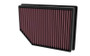 K&N High-Flow Air Filter 33-5125 for 2022-2026 Jeep Grand Wagoneer Ram 1500 - Panel Replacement Filter