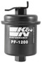 K&N PF-1200 High Performance Fuel Filter with Pump - Cellulose Media, 1 Year Warranty