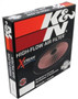 K&N 66-1101 X-Stream Top Filter - 11in Round Lid, Black Powder Coated, High Performance