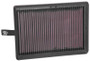 K&N High-Flow Air Filter 33-5046 for 2016-2024 Nissan TITAN - Panel Replacement Filter