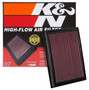 K&N High-Flow Air Filter 33-5048 for 2016-2019 Nissan TITAN XD - Panel Replacement Filter