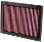K&N High-Flow Air Filter 33-2409 for 2007-2024 INFINITI Nissan FX35 Rogue Juke Sentra - Panel Replacement Filter