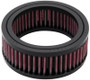 K&N E-3200 Round Replacement Air Filter for Harley-Davidson - Red Cotton Gauze, Lifetime Warranty