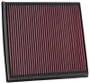 K&N High-Flow Air Filter 33-2428 for 2008-2019 BMW 535i 640i X3 X5 X6 - Panel Replacement Filter