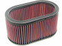 K&N E-3471 Oval Replacement Air Filter - Red Cotton Gauze, Washable, Lifetime Warranty
