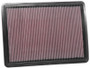 K&N High-Flow Air Filter 33-3077 - Panel Replacement Filter