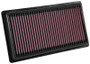 K&N High-Flow Air Filter 33-3080 - Panel Replacement Filter