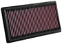 K&N High-Flow Air Filter 33-3080 - Panel Replacement Filter