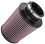 K&N RU-5100 Red Round Tapered Universal Clamp-On Air Filter