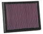 K&N High-Flow Air Filter 33-3086 - Panel Replacement Filter