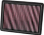 K&N High-Flow Air Filter 33-3096 - Panel Replacement Filter