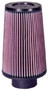 K&N RU-5122 Red Round Tapered Universal Clamp-On Air Filter - 8in Height