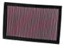 K&N High-Flow Air Filter 33-2384 for 2004-2018 Audi Volkswagen A3 Passat TT - Panel Replacement Filter