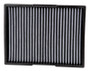 K&N VF2012 Washable Cabin Air Filter for 2011-2018 Jeep Wrangler
