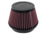 K&N RU-5163 Red Short Round Tapered Universal Clamp-On Air Filter