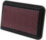 K&N 33-2260 High-Flow Replacement Panel Air Filter for 2001-2013 Toyota Camry Sienna Lexus ES300 RX350 - 12.563x7.563 in