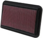 K&N 33-2260 High-Flow Replacement Panel Air Filter for 2001-2013 Toyota Camry Sienna Lexus ES300 RX350 - 12.563x7.563 in