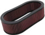 K&N E-3514 Oval Replacement Air Filter - Red Cotton Gauze, Washable, Lifetime Warranty