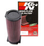 K&N YA-4350 Round Replacement Air Filter for 2004-2025 Yamaha YFZ450 Raptor - Includes Grease