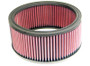 K&N E-3640 Round Replacement Air Filter - Red Cotton Gauze, Washable, Lifetime Warranty