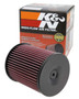 K&N YA-4504 Round Straight Replacement Air Filter for 2004-2025 Yamaha YFZ450 Raptor Kodiak