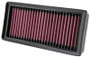 K&N BM-1611 Panel Replacement Air Filter for 2011-2025 BMW K1600 - Red Cotton Gauze, Lifetime Warranty
