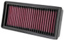 K&N BM-1611 Panel Replacement Air Filter for 2011-2025 BMW K1600 - Red Cotton Gauze, Lifetime Warranty