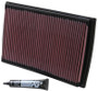 K&N 33-2176 High-Flow Replacement Panel Air Filter for 2001-2009 Volvo S60 S80 V70 XC70 - 12.75x8.313 in, Sealing Grease Incl