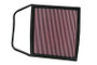 K&N High-Flow Air Filter 33-2367 for 2007-2016 BMW 135i 335i 535i Z4 - Panel Replacement Filter