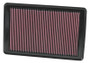 K&N High-Flow Air Filter 33-2369 for 2007-2009 Pontiac Saturn Sky Solstice - Panel Replacement Filter