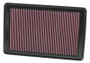 K&N High-Flow Air Filter 33-2369 for 2007-2009 Pontiac Saturn Sky Solstice - Panel Replacement Filter