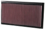 K&N 33-2183 High-Flow Replacement Panel Air Filter for 1998-2003 Mercedes-Benz C43 AMG CLK430 CLK55 E55 AMG - 13.063x7.375 in
