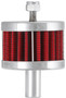 K&N 62-1100 Vent Air Filter/ Breather - Non-woven Synthetic, Chrome Top/Base, 1/2 inch Tube