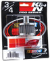 K&N 62-1120 Vent Air Filter / Breather - Red Cotton Gauze, Chrome Top/Base, 3/4" Tube, Oil Included