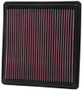 K&N 33-2298 High-Flow Replacement Panel Air Filter for 2005-2010 Ford Mustang - 10.188x9.5x1 in, Cotton Gauze